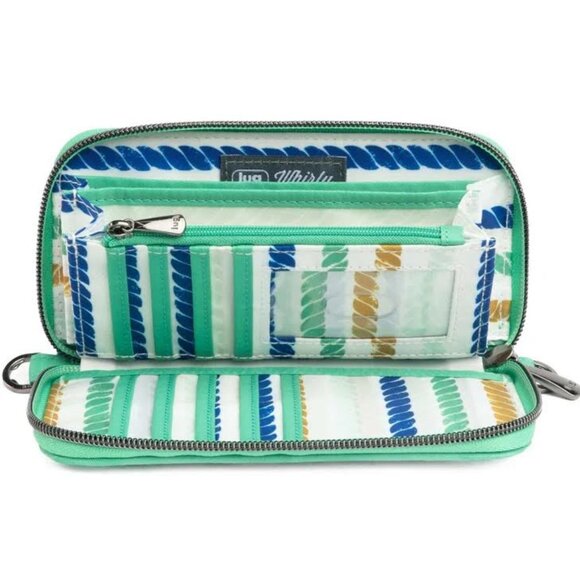 Lug Whirly RFID Wristlet Wallet Oasis Teal Green - Picture 4 of 15
